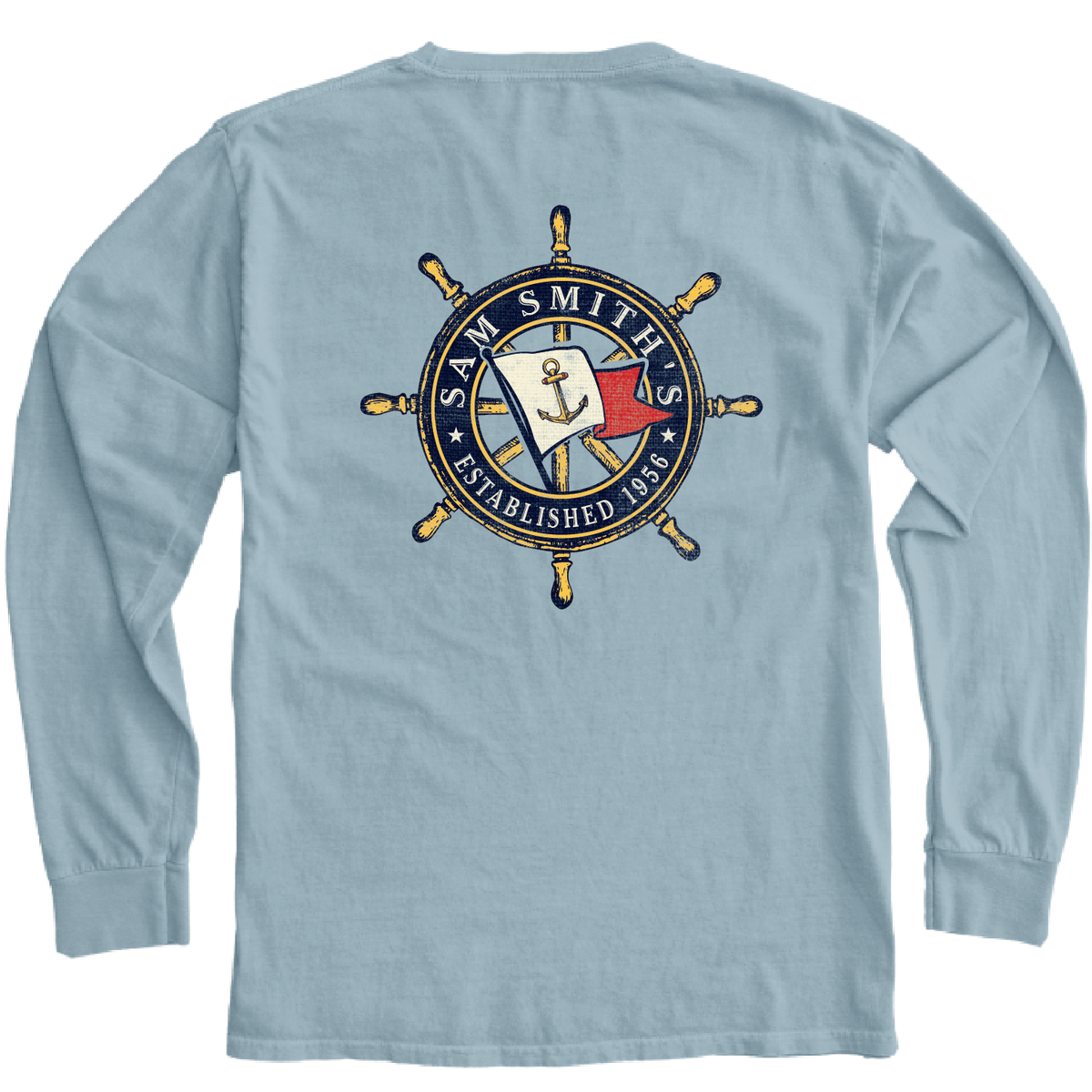 SSBY Flag/Wheel LS Tee